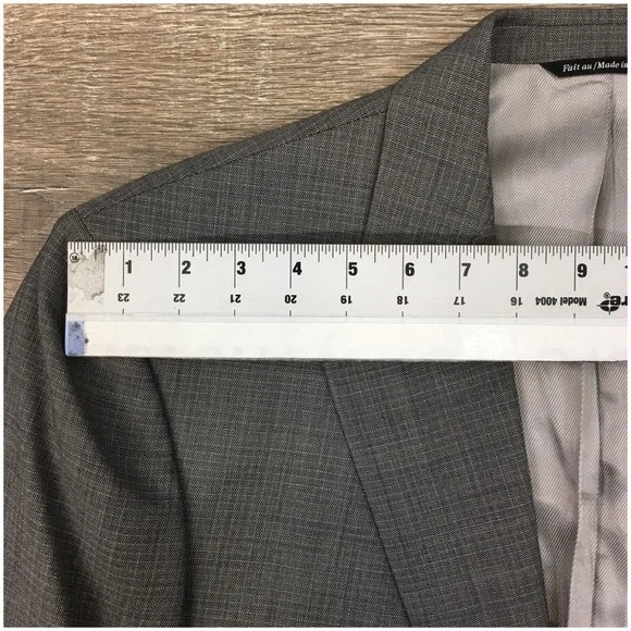 JACK‎ VICTOR Mens Blazer Sport Coat Casual Suit Jacket Size 44L Two Button Wool